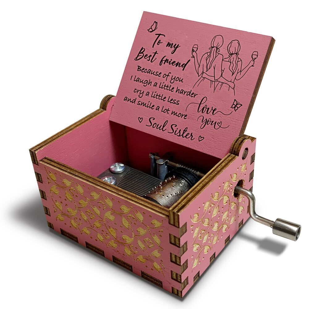 9105 Gifts for Friends-You are My Sunshine-Unique Handcrank Wooden Music